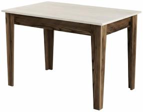 Virtuvinis stalas Kalune Design Kiev 895, riešuto sp./travertine sp., 110 cm x 72 cm x 75 cm