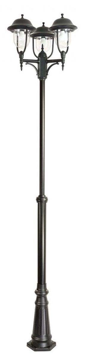 Pastatomas lauko šviestuvas Su-Ma Prince, 60W, E27, IP43, juoda sp., 26.2 cm x 195 - 295 cm