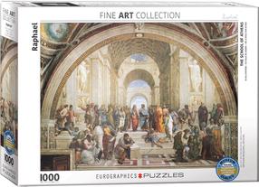 Puzle Eurographics Fine Art Raphael The School of Athens 6000-4141, 67.56 cm x 48.89 cm, 1000 gab., daudzkrāsaina