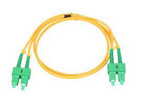 Kaabel Extralink Patchcord 1490 SC/APC, SC/APC, 2 m, kollane v./roheline v.