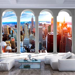 Fototapetas Artgeist Pillars And New York, 140 cm x 200 cm