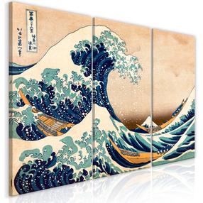 Reprodukcija Artgeist The Great Wave off Kanagawa N9726PWD, 60 cm x 30 cm