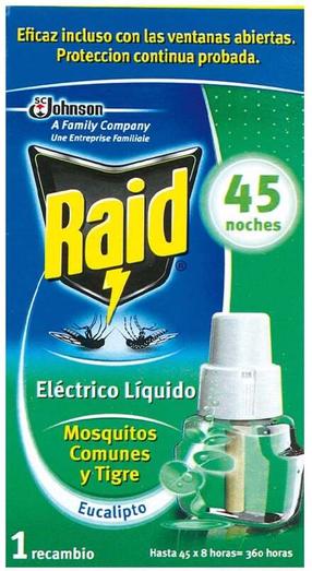 Tõrjevahend Raid Anti-Mosquito Protection Refill, 27 ml