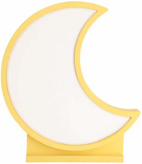 Darba galda gaismeklis Candellux Lighting Moon, LED, 12W, balta krās./dzeltena krās.