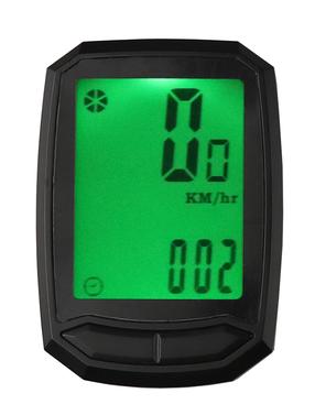 Velosipēdu dators Outliner YS-602, plastmasa, melna krās.