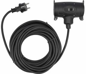 Buitinis ilgintuvas Yato YT-81031, 3 x 1,5 mm², 15 m, IP44, 1 lizdo, juoda sp.