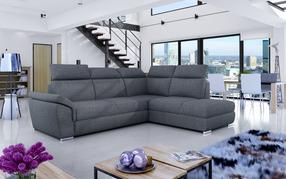 Kampinė sofa Loreto Inari 96, pilka sp., dešininė, 210 x 260 cm x 102 cm