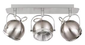 Šviestuvas lubų Spot-Light Ball, GU10, 3 x 6 W, satinas / satinas