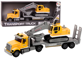  Набор игрушечных автомобилей Lean Toys Transport Truck, желтый цв./серый цв.