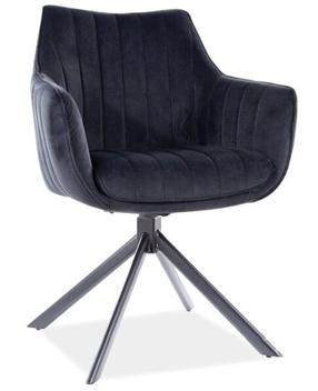 Стул для столовой Azalia Velvet AZALIAVCC, матовый, черный цв., 44 см x 61 см x 86 см