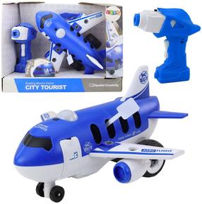 Rc самолет Lean Toys City Tourist, синий цв./белый цв.