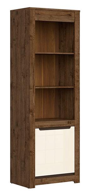 Spinta Ruso Open Bookshelf, ąžuolo, 69 cm x 45.5 cm x 204.5 cm