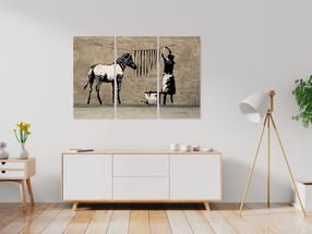 Репродукция Artgeist Banksy: Washing Zebra On Concrete HK8787-DK, 90 см x 60 см