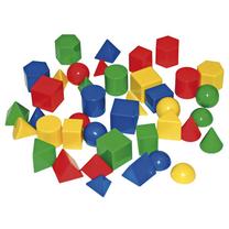 Medinės kaladėlės Geo Shapes, 40 vnt.
