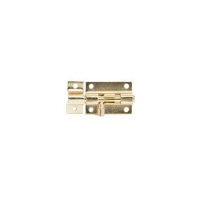 Durvju aizbīdnis Haushalt DIY 390-40, misiņa krās., 4 cm