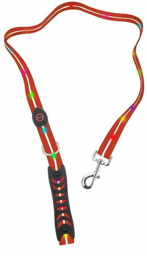 Suņu pavada Doggy Village Signal Leash MT7120, sarkana krās., 1.2 m x 25 mm