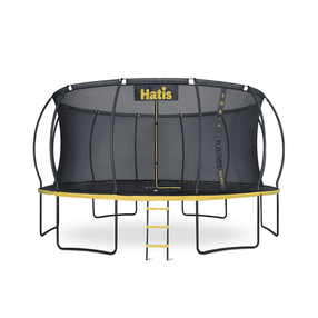 Батут Hatis, 488 см, с защитной сеткой, с лестницей