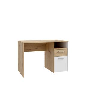 Rašomasis stalas su stalčiais Domoletti CUGB111-C881, 60 cm x 110 cm, 73.8 cm, balta sp.