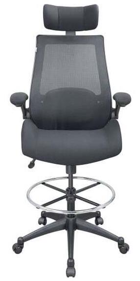 Рабочее кресло Home4you Miller 27867, 71 x 71 x 134 - 153.5 см, черный цв.