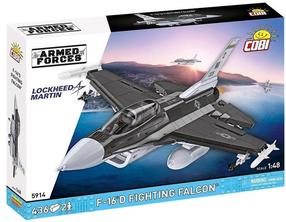Konstruktor, lennuk Cobi Armed Forces F-16D Fighting Falcon 5914, 436 tk, must v./hall v.