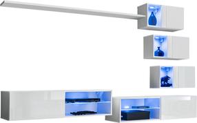 Sekcija ASM Switch XXIV, balta sp., 250 cm x 40 cm x 150 cm