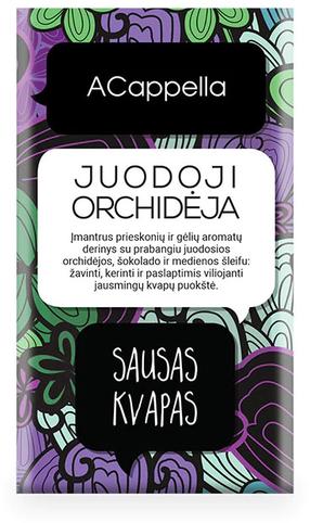 Aromatinis maišelis ACappella Black Orchid 11 g, bergamotė, kvapioji kananga, imbieras, rožinis pipiras.