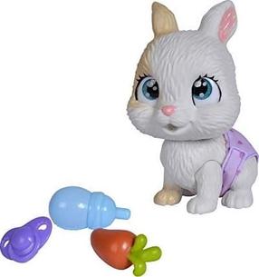 Interaktyvus žaislas Simba Pamper Pets Rabbit 105953052, 18 cm, universali, balta sp.