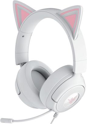 Vadu spēļu austiņas Razer Kraken Kitty V3 X RZ04-05350300-R3M1, balta krās.