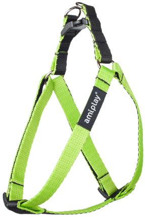 Petnešos šunims Amiplay Twist, žalia sp., 400 - 750 mm x 20 mm, 40-75