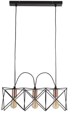 Šviestuvas kabinamas Searchlight Anthea 8413-3BK, E27, 3 x 60 W, vario sp./juoda sp. / vario sp.