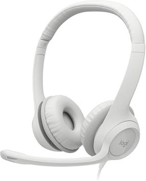 Laidinės ausinės Logitech H390 981-001286, balta sp.