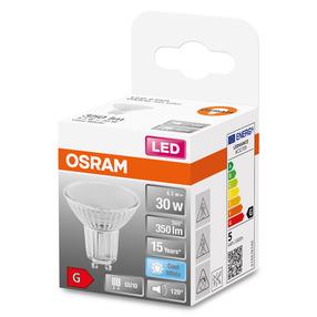Spuldze Osmo LED, Erimõõduline, balta krās., GU10, 4.3 W, 350 lm