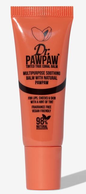 Huulepalsam Dr. Paw Paw True Coral Balm, 10 ml, -