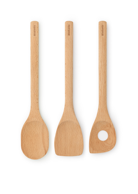 Koka karote Brabantia Kitchen Utensils Profile 260681, 3.7 cm, 33.5 cm, brūna krās., 3 gab.