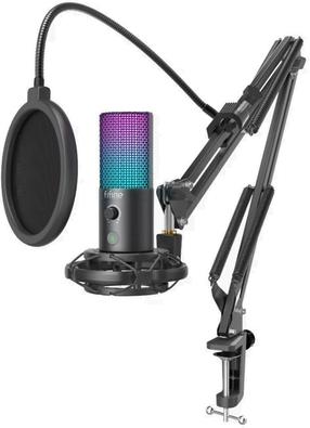 Kondensatora mikrofons Fifine T669 PRO3 RGB, melna krās.