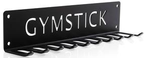 Sieninė drabužių kabykla Gymstick Multi-Use Hanger, juoda sp.