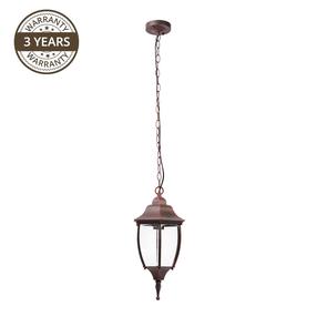 Rippuv tänavavalgusti Domoletti EL-560HG, 100W, E27, IP44, must v./punane v., 21 cm x 100 cm
