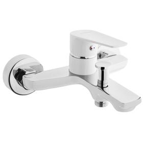 Vonios maišytuvas Invena Dokos, baltas/chromo