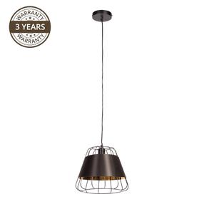 Lampa karināms Domoletti Monica MD52615-1M, E27, 1 x 40 W, zelta krās./melna krās. / melna krās.