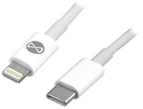 Кабель Forever USB Type-C, Lightning, 1 м, белый цв.