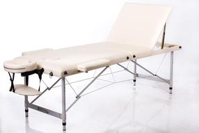 Masažo stalas Restpro Alu 3, 230 cm, 17 kg, kreminė sp.