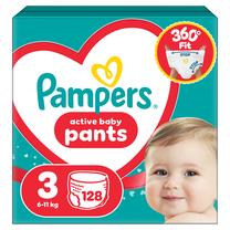 Sauskelnės-kelnaitės Pampers Pants, 3 dydis, 6 - 11 kg, 128 vnt.