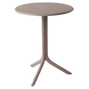 Садовый стол Nardi Step Tortora, коричневый цв., 60.5 см x 60.5 см x 76.5 см