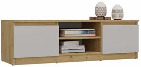 TV staliukas Malwa, smėlio/artisan oak, 120 cm x 40 cm x 36 cm