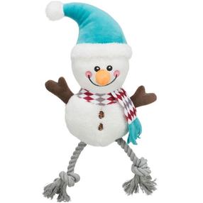 Žaislas šuniui, pliušinis Trixie Xmas Snowman 92572, 41 cm, mėlyna sp./balta sp.