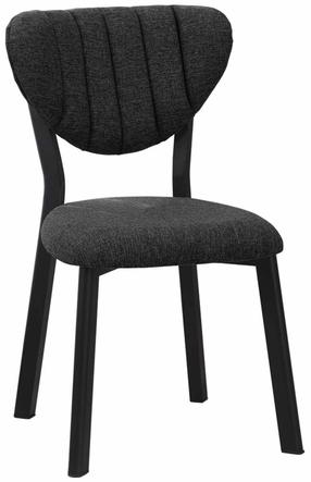 Valgomojo kėdė Kalune Design Elma 225ALN1101, matinė, antracito sp., 45 cm x 47 cm x 85 cm