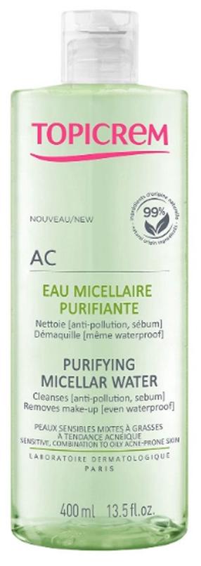 Micelārais ūdens Topicrem AC Purifying, 400 ml