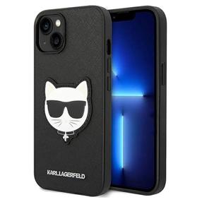 Telefoni ümbris Karl Lagerfeld KLHCP14MSAPCHK, must v., Apple
