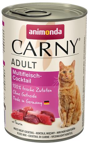 Šlapias kačių maistas Animonda Carny Adult, jautiena/vištiena, 0.4 kg
