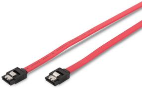 Kabelis Assmann AK-400102-005-R SATA 7-pin male, SATA 7-pin male, 0.5 m, sarkana krās.